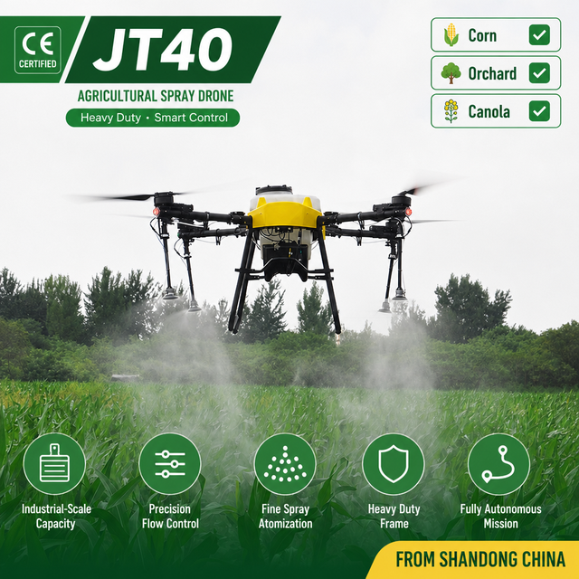 Joyance Agriculture Drone Crop Protection Service Foldable Frame Structure Strawberry Farm for Wide Area Coverage
