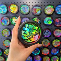 Kedatangan Baru Magnet Kulkas Pokémon 30th Anniversary Kartun Kreatif Keren 3D Ukiran Laser Menyala