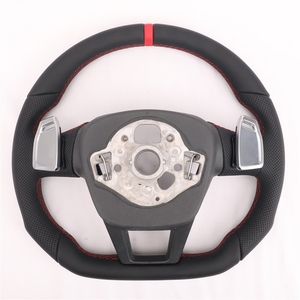 Volant en cuir semi-perforé personnalisé pour A3 A4 A5 A6 A7 C6 C7 C8 S3 S4 S5 S6 B7 B8 B9 RS3 RS4 RS5 <span class=keywords><strong>RS6</strong></span> Q5 Q7 Q8 - Product Image 5