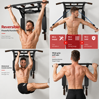 Barre de traction murale pour exercices de fitness à domicile – Barre de musculation pour portes et murs