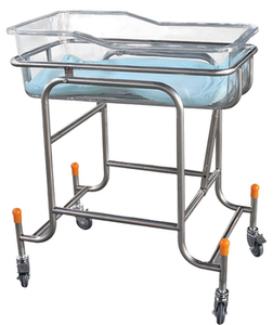 Cuna ajustable en altura personalizable de grado médico en acero inoxidable para instituciones - Product Image 5