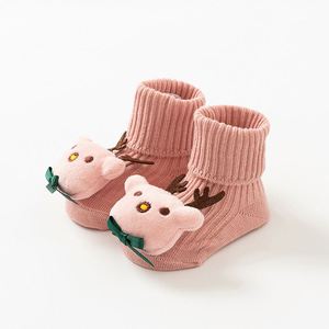Chaussettes antidérapantes en coton pour bébés et tout-petits, motif animaux de dessin animé 3D mignonnes, avec picots, pour nouveau-nés de <span class=keywords><strong>6</strong></span> à 12 <span class=keywords><strong>mois</strong></span>, vente en gros - Product Image 6