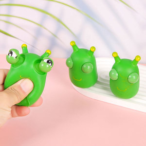Interesantes gusanos de hierba saltarines, juguetes de presión para apretar, ojos que se abren, gusanos que se aprietan, irritabilidad, regalos de juguetes divertidos - Product Image 1
