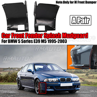 Une paire de garde-boue de voiture pour BMW série 5 E39 M5 1995-2003 M pare-chocs avant Splash Panel Liner enjoliveur de roue gauche droite ABS