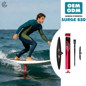 ชุดไฮโดรฟอยล์ AXIS SURGE 830 คาร์บอน พร้อมเสาอะลูมิเนียมสีแดง ชุดเซิร์ฟฟอยล์ครบชุด ปีกฟอยล์ประสิทธิภาพสูง สำหรับเล่นเวฟฟอยล์ - Product Image 1
