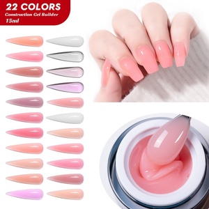 JTING 15g 30g 50g Black Unique Jars 22Colors Construction Gel Builder <b>Nail</b> <b>Extensions</b> Gel Polish OEM ODM Private Label - Product Image 2
