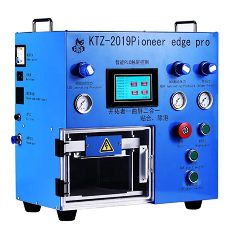 Ktz máquina laminadora de lcd 2 em 1 de 10.5 ", com removedor de bolha, reparo a vácuo, vidro lcd, substituição, laminador quebrado reparo