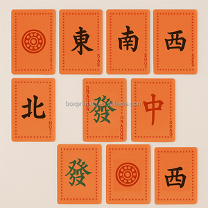 Tùy Chỉnh Giấy In Ấn Có Ý Nghĩa Thẻ Sàn Bên Người Bạn <span class=keywords><strong>Mahjong</strong></span> Thẻ Trò Chơi Hướng Dẫn Hướng Dẫn Với Hộp - Product Image 2