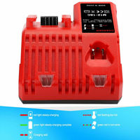 Chargeur rapide de batterie Li-ion 3A pour Mil M12 M18 48-11-1815 48-11-1828 48-11-2401 48-11-2402 Prise européenne