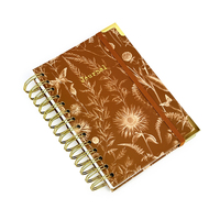 Carnet de notes à couverture rigide personnalisé avec pages lignées, reliure spirale double, fabricant d'impression de carnets OEM
