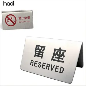 HADI Fancy Stainless Steel Silver Table Number Holders M-Size Mat/Pad Type Restaurant Supply Place Card Business Holders Sale