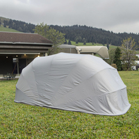 NOUVEAU Abri d'auto pliant automatique pour la maison Auvent d'extérieur avec écran solaire pour garage mobile Auvent de stationnement rétractable simple