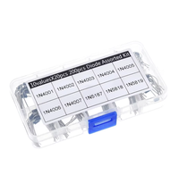 200 pièces, 10 spécifications différentes, kits de diodes redresseuses 1N4001 - 1N4007 - 1N5817 - 1N5819