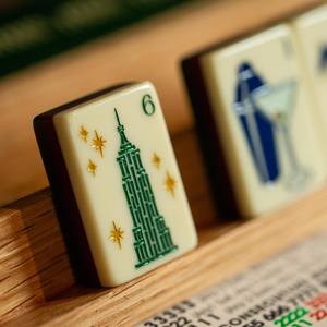 Juego de Mahjong Americano Grabado de Alta Calidad, 160 Fichas, Juego de Mahjong de Lujo Empire State - Product Image 5
