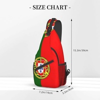 Sac de poitrine avec drapeau du Portugal, sac à dos à bandoulière patriotique de grande capacité, sac à dos de voyage et de randonnée, sac à bandoulière pour hommes et femmes personnalisé