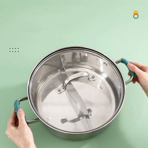 Universal Sustainable Silicone Pot Handle Covers Heat Resistant Non-Slip Grip Sleeves for <b>Cast</b> Iron Frying <b>Pans</b> Pots Anti-Scald - Product Image 4