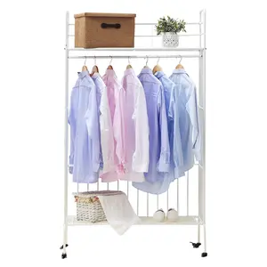 Kleding Kledingstuk Hanger Display Stand Kledingrek Voor Kleding Winkel Kledingstuk Kleding Enkelpolige Drogen Coat Rack Metalen Moderne