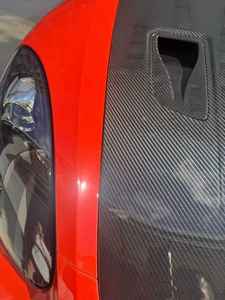 Cubierta de Motor Estilo PD RS de Fibra de Carbono Seca para <span class=keywords><strong>Porsche</strong></span> 718 981 <span class=keywords><strong>991</strong></span>, Actualización de la Cubierta de Válvulas del Motor GT4RS - Product Image 6