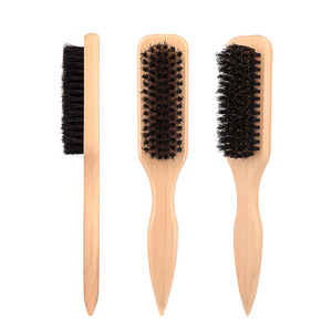 <span class=keywords><strong>Brosse</strong></span> à <span class=keywords><strong>barbe</strong></span> en bois de qualité supérieure avec poils de sanglier, écologique, pour le soin des poils du visage et peigne en bois élégant - Product Image 3