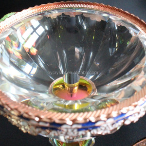 Decorativo elegante de cristal de metal con difusor de aroma quemador de incienso - Product Image 6