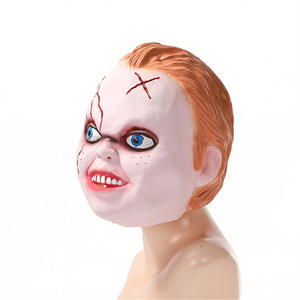 ตุ๊กตาผี Chucky หน้ากากคืนชีพฮาโลวีนน่ากลัวเล่น NPC ชุดหูฟังคอสเพลย์ - Product Image 2