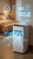 Tragbare Klimaanlage 400W Klein 1PS Kühlung Mit Fernbedienung und 15-Stunden-Timer für Schlafzimmer Täglicher Hausgebrauch Zeitkomfort