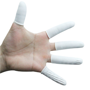 Doigts de protection jetables en latex Lyc, antidérapants, sans poudre, pour la manucure et l'utilisation en salon de beauté - Product Image 2
