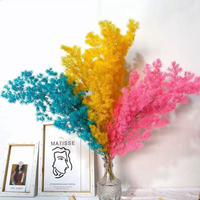 Offre Spéciale : Accessoires de Fleuriste pour Mariage et Fête des Mères – Fleurs et Plantes Éternelles, Feuilles de Fougère Ming et Feuilles Aiguilles Moelleuses pour Composition Florale
