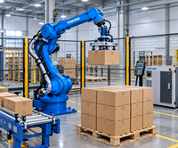 Robot industriel à 4 axes pour charges lourdes, Yaskawa PL320, robot de palettisation, charge utile 320 kg, poste de travail robotique pour la logistique