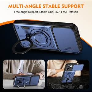 Funda Multifuncional para Teléfono con Anillo Magnético, Soporte Plegable para Teléfono, Carcasa Trasera de PC para OPPO A6X A6 Reno 15 Pro 15F 14F para Realme C85 - Product Image 4