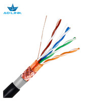 Cable de Red LAN Cat5e SFTP para Exteriores, 305m, 4 Pares, Revestimiento de PE+PVC, -40C~+70C, Cable de Telecomunicaciones