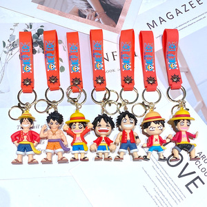 พวงกุญแจการ์ตูนวันพีซ อนิเมะลูฟี่ ของตกแต่งรถยนต์ กระเป๋าเป้ พวงกุญแจ ของขวัญ ขายส่ง - Product Image 4