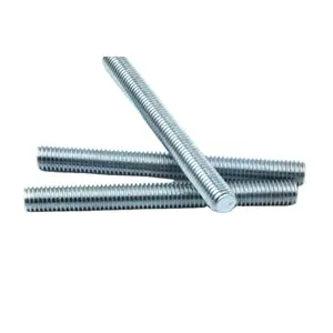 Paslanmaz çelik iplik çubuk DIN 975 damızlık çubuk tam diş dişli Bar çin raptiye çelik ağır bina için