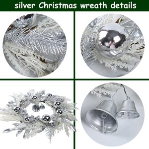 Collapsible Christmas Wreath for Front <strong>Door</strong> With Lights Artificia <strong>Reef</strong> Indoor Outdoor Decorations - Product Image 3