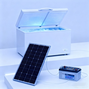 Congélateur <span class=keywords><strong>solaire</strong></span> hors réseau de 150L avec panneau <span class=keywords><strong>solaire</strong></span> <span class=keywords><strong>Réfrigérateur</strong></span> à économie d'énergie pour le marché africain, usage extérieur et domestique - Product Image 1