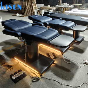 Kisen White Electric Beauty Massage <b>Table</b> Multifunctional Rotatable Tattoo Workstation Customizable Color for Beauty Shop Use - Product Image 5