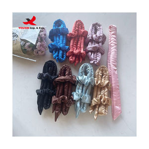 Bandeau de coiffure multicolore à prix réduit, vente chaude en usine, pour bouclage sans chaleur pendant la nuit, tige de bouclage souple et pliable - Product Image 3