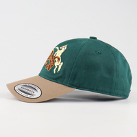 Casquette de sport unisexe vintage en sergé de coton Dobby à 5 panneaux avec logo brodé personnalisé, faible MOQ, vente en gros directe usine pour le basketball et la course à pied