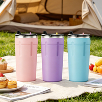 Nouvelle conception de tasse à café en acier inoxydable à double paroi, sans BPA, 540 ml, gobelet isotherme en acier inoxydable, cadeaux, logo personnalisé