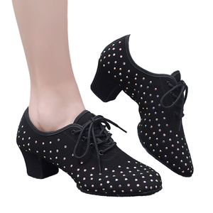 Zapatos de Baile de Tango Modernos para Mujer, Jazz Latino y Salón de Baile, Salsa para Profesores, Entrenamiento, Forro de Malla, Jazz para Adultos - Product Image 1