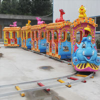 Train électrique pour enfants personnalisé en promotion avec lumières LED, musique et effets de fumée, 16 places, pour centres commerciaux, écoles et attractions touristiques
