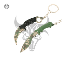 Nouveauté LT, mini couteau modèle Népal, porte-clés, alliage plaqué coloré, porte-clés, taille 10 cm