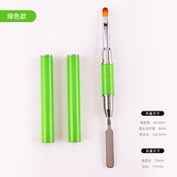 Ensemble de pinceaux professionnels pour ongles en or rose 5pcs. Manucure Ligne Dessin Stylo Double Extrémité Ovale Nylon Cheveux Professionnel Peinture Ongles