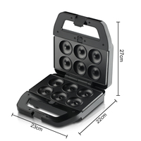 Machine à gaufres et sandwichs électrique RAF 5-en-1 double face en plastique, pratique pour un usage domestique