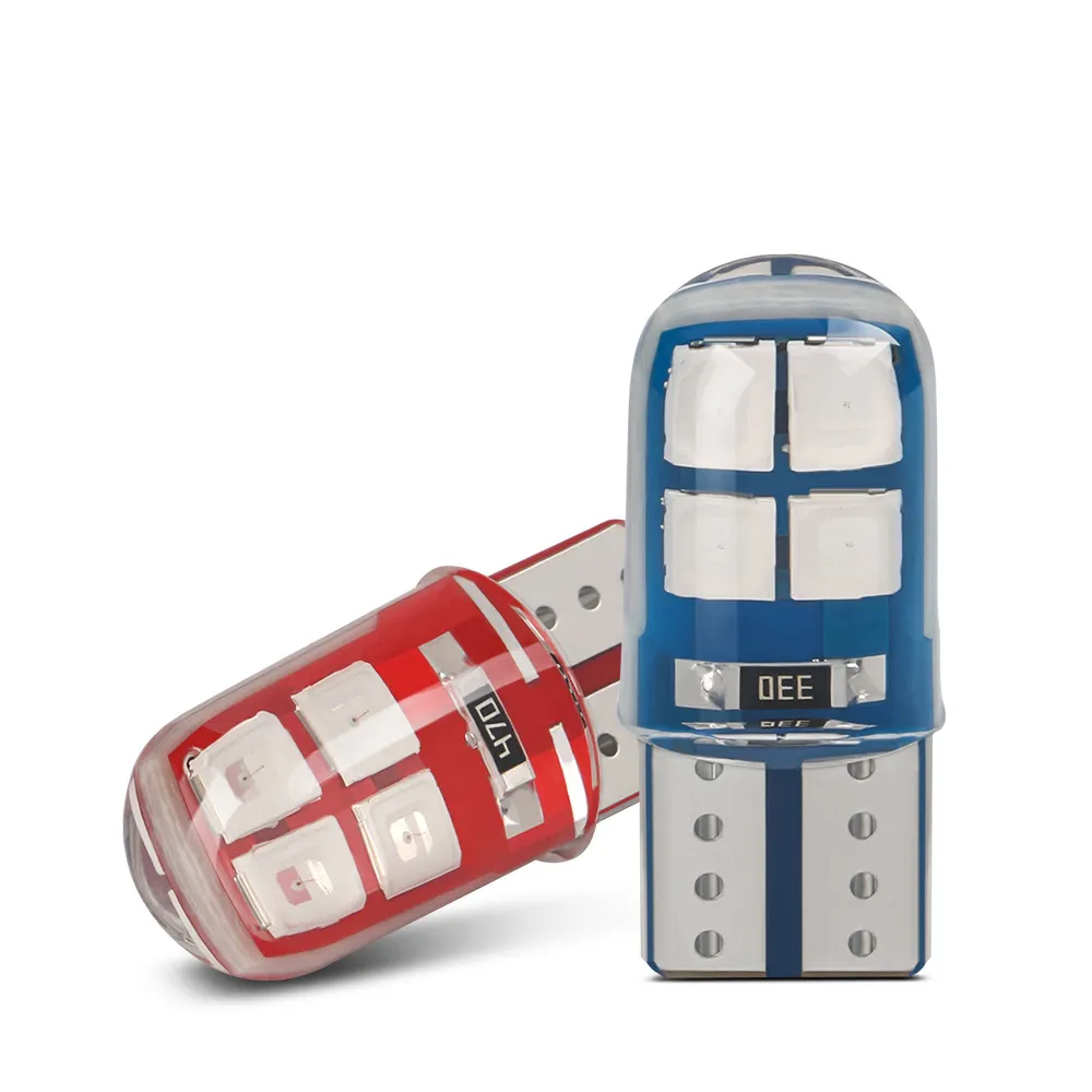 A80 Car Led Canbus T10 Socket 8 Smd 2835 Led License Plate Light W5w 194 Bulbs Wholesale T10 Led For Car