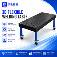 Table de soudage 3D en fonte nitrurée HT300 de haute précision avec surface usinée pour la soudure de pièces automobiles