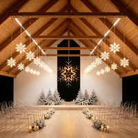 Ensemble de bougies de Noël bohèmes pour la décoration de plafond et la décoration de fête de fin d'année