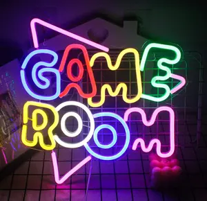 Grande zona di gioco luce al Neon acrilica alimentata tramite Usb Led sala giochi insegna al Neon per parete sala da gioco Party Gamers accessori decorazione