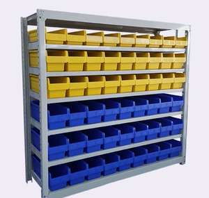 Étagère de rangement légère, support métallique réglable à montage facile pour l'organisation de l'entrepôt de bureau de garage - Product Image 4