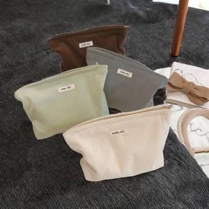 Thân thiện với môi nhung Du Lịch Túi mỹ phẩm bền & chống nướ<span class=keywords><strong>c</strong></span> trang điểm <span class=keywords><strong>Pouch</strong></span> với dây kéo trường hợp di động cho phụ nữ - Product Image 3